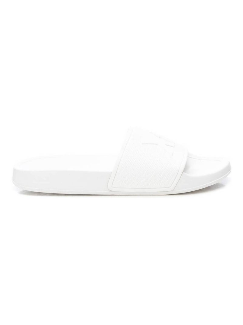 Tongs basses avec bride arrière Blanc - Kiabi