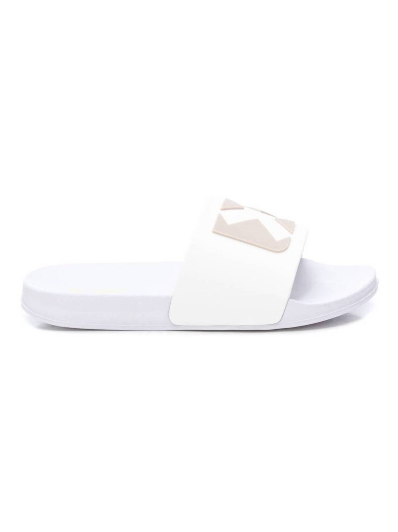 Tongs basses avec bride arrière Blanc - Kiabi