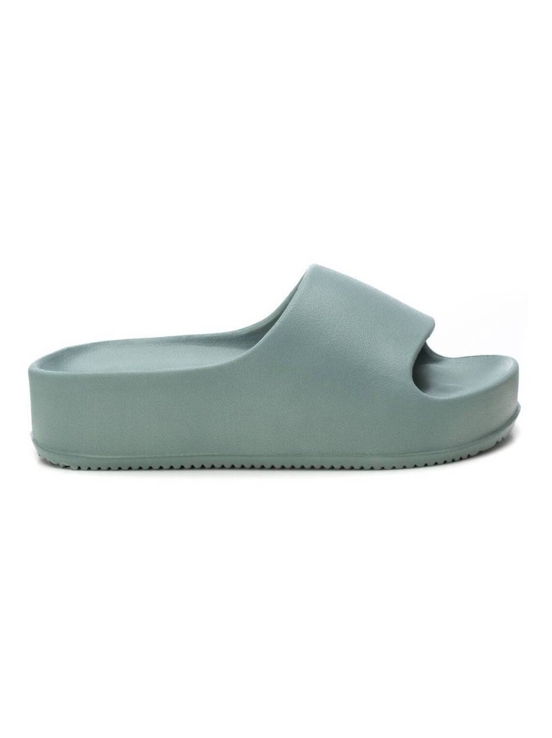 Tongs basses avec bride arrière Bleu azur - Kiabi