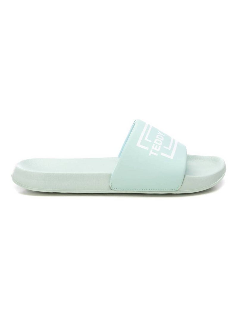 Tongs basses avec bride arrière Bleu azur - Kiabi
