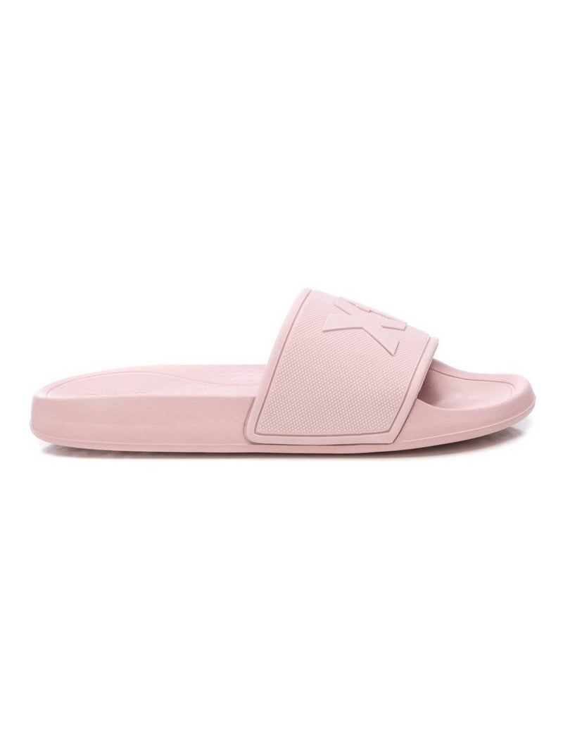 Tongs basses avec bride arrière Crème - Kiabi