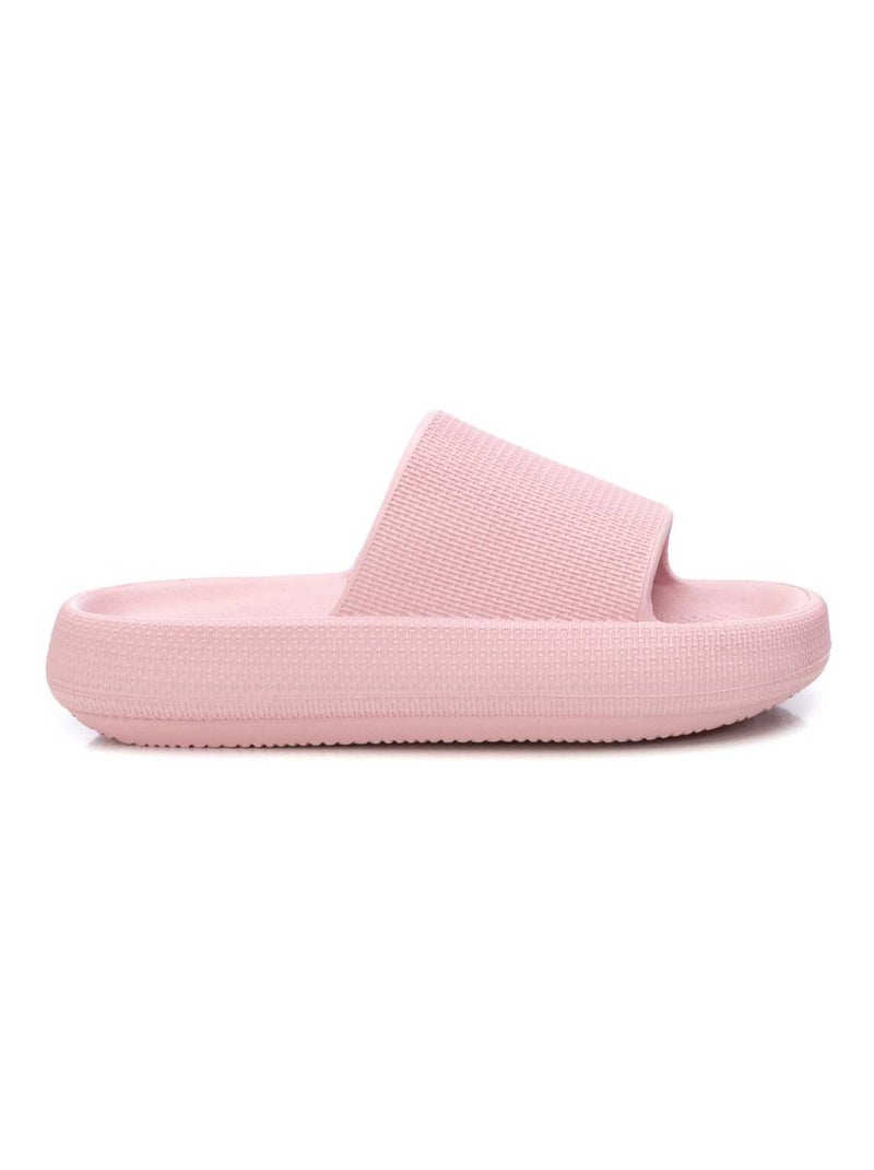 Tongs basses avec bride arrière Crème - Kiabi