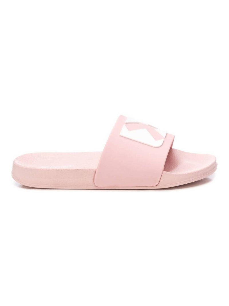 Tongs basses avec bride arrière Crème - Kiabi