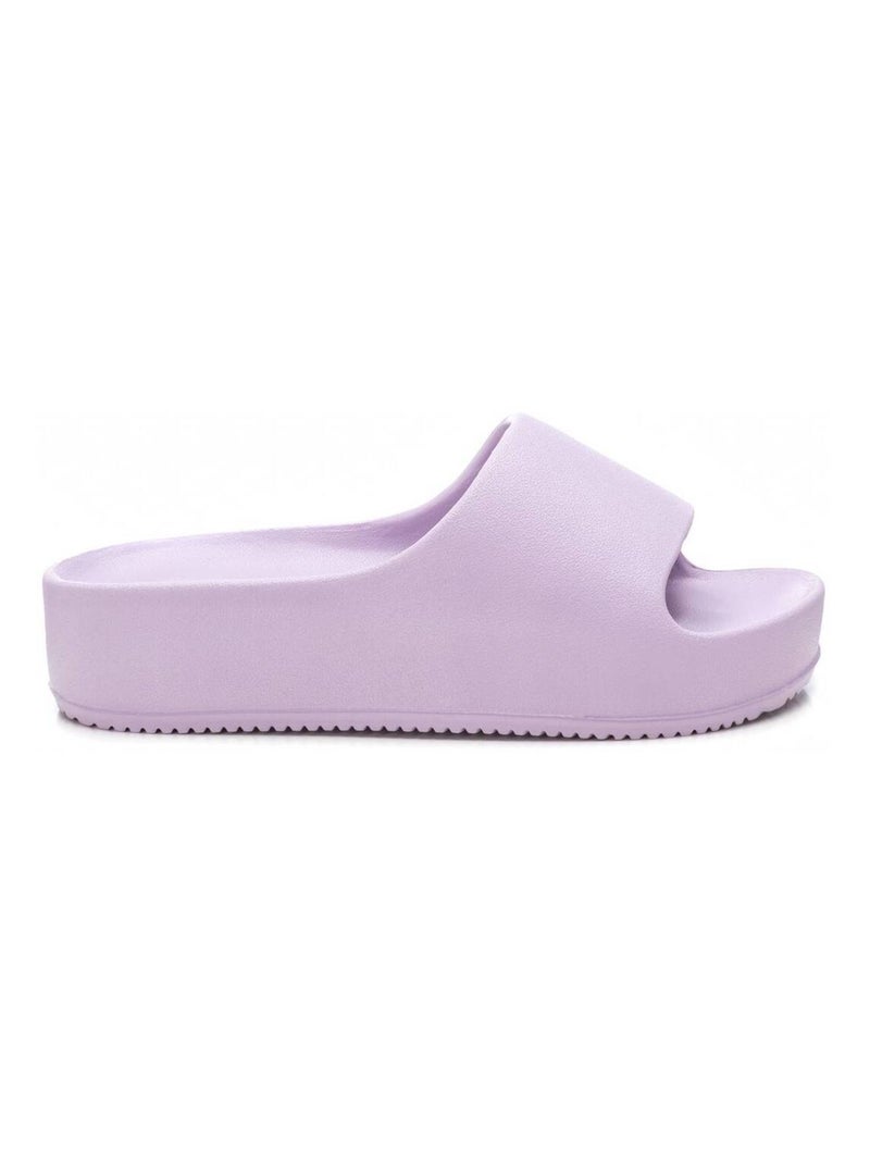 Tongs basses avec bride arrière Violet - Kiabi
