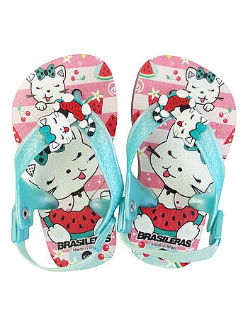 Tongs Brasileras pour bébés avec semelle en gomme