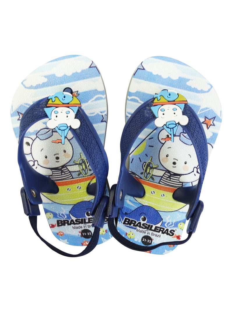 Tongs Brasileras pour bébés avec semelles en gomme Bleu marine - Kiabi