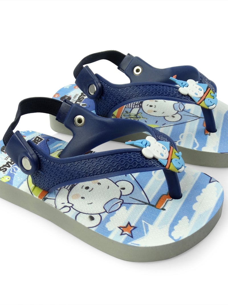 Tongs Brasileras pour bébés avec semelles en gomme Bleu marine - Kiabi