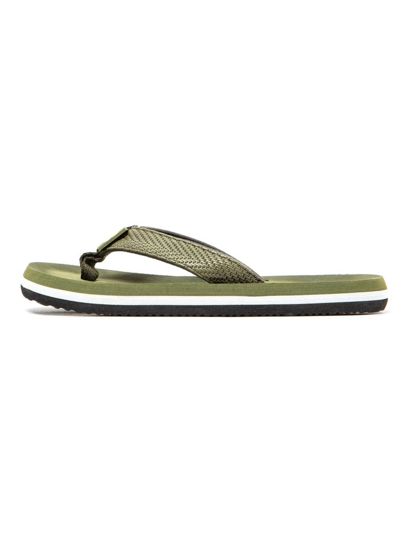 Tongs Brasileras pour enfants avec semelle en gomme antidérapante Vert foncé - Kiabi