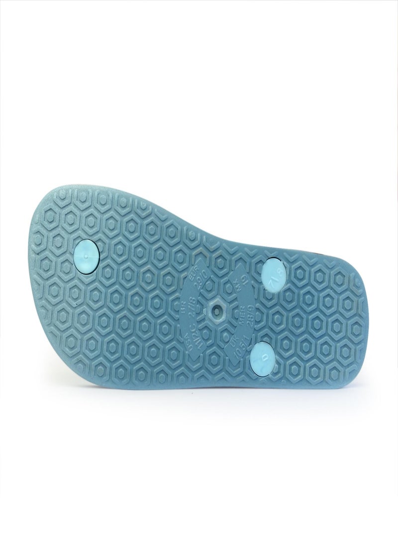 Tongs Brasileras pour enfants avec semelle en gomme Bleu clair - Kiabi