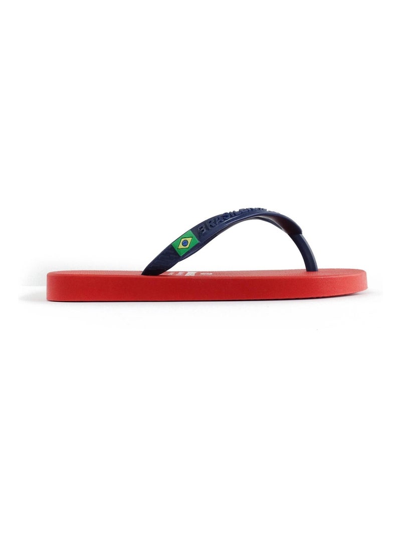 Tongs Brasileras pour enfants avec semelle en gomme Bleu Rouge - Kiabi