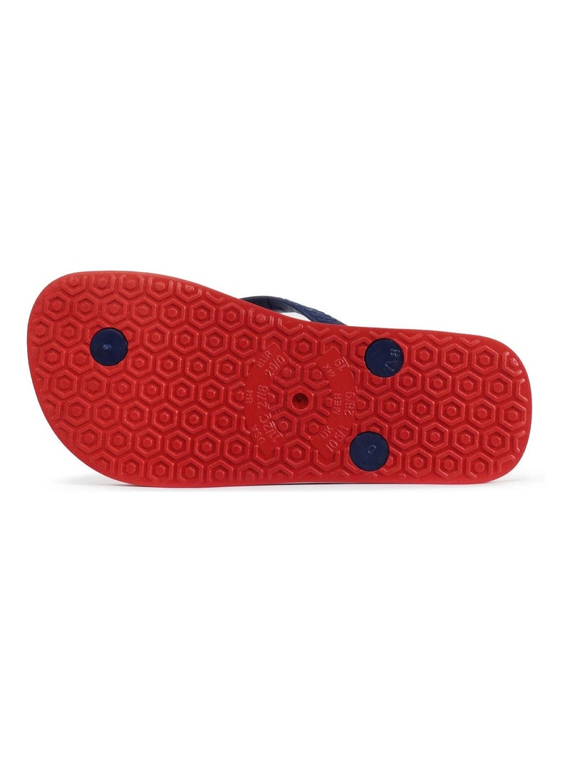 Tongs Brasileras pour enfants avec semelle en gomme Bleu Rouge - Kiabi