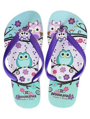 Tongs Brasileras pour enfants avec semelle en gomme