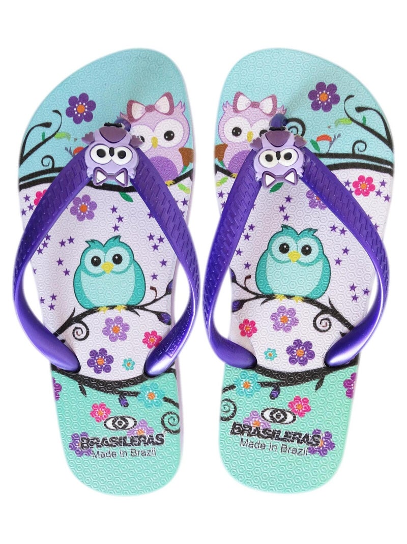 Tongs Brasileras pour enfants avec semelle en gomme Mauve lilas - Kiabi