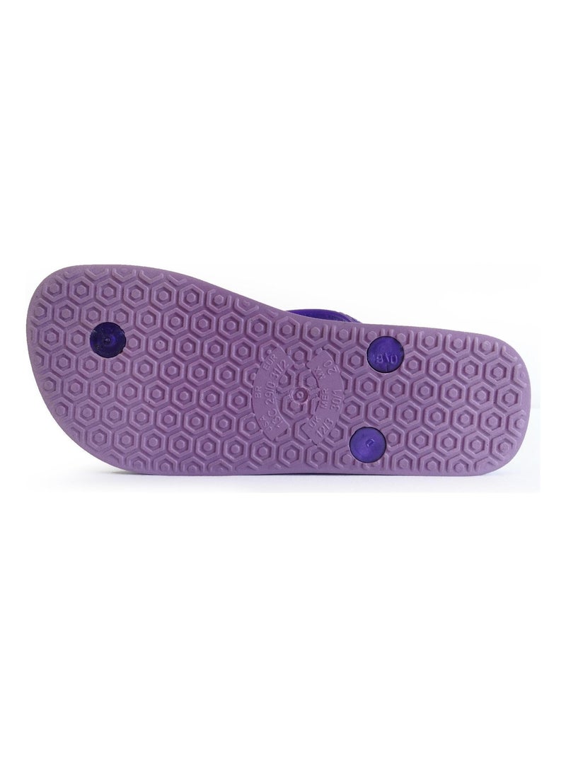 Tongs Brasileras pour enfants avec semelle en gomme Mauve lilas - Kiabi