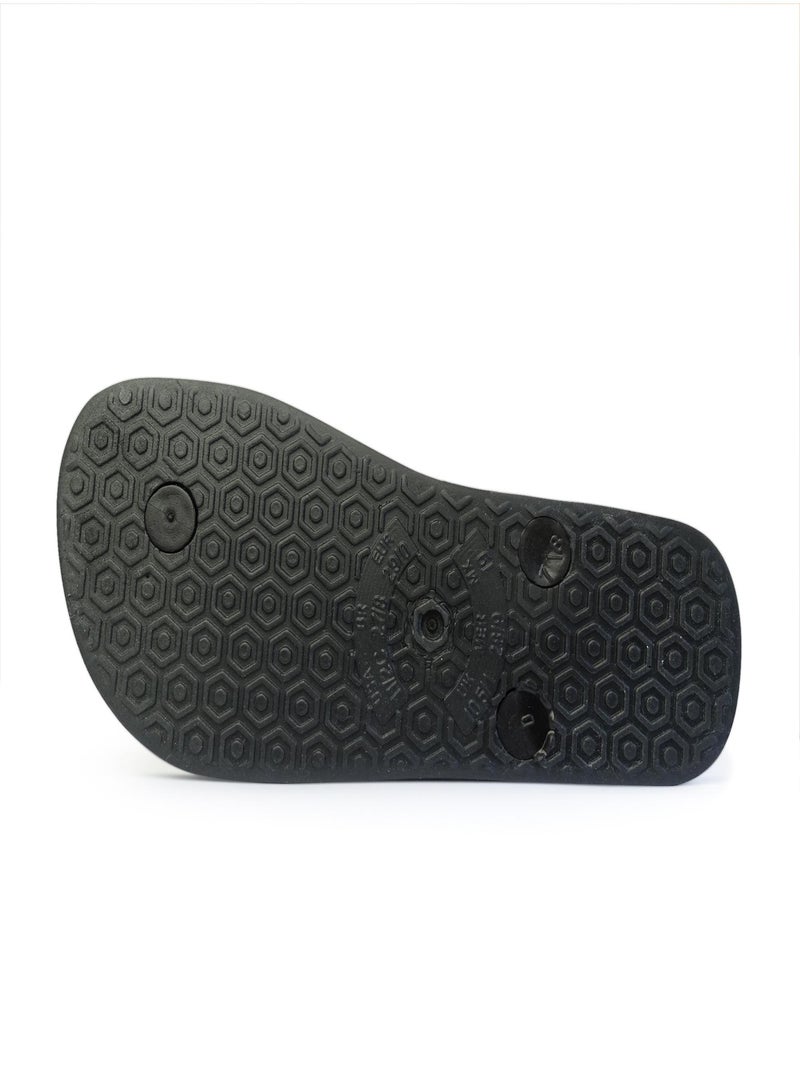 Tongs Brasileras pour enfants avec semelle en gomme Noir - Kiabi