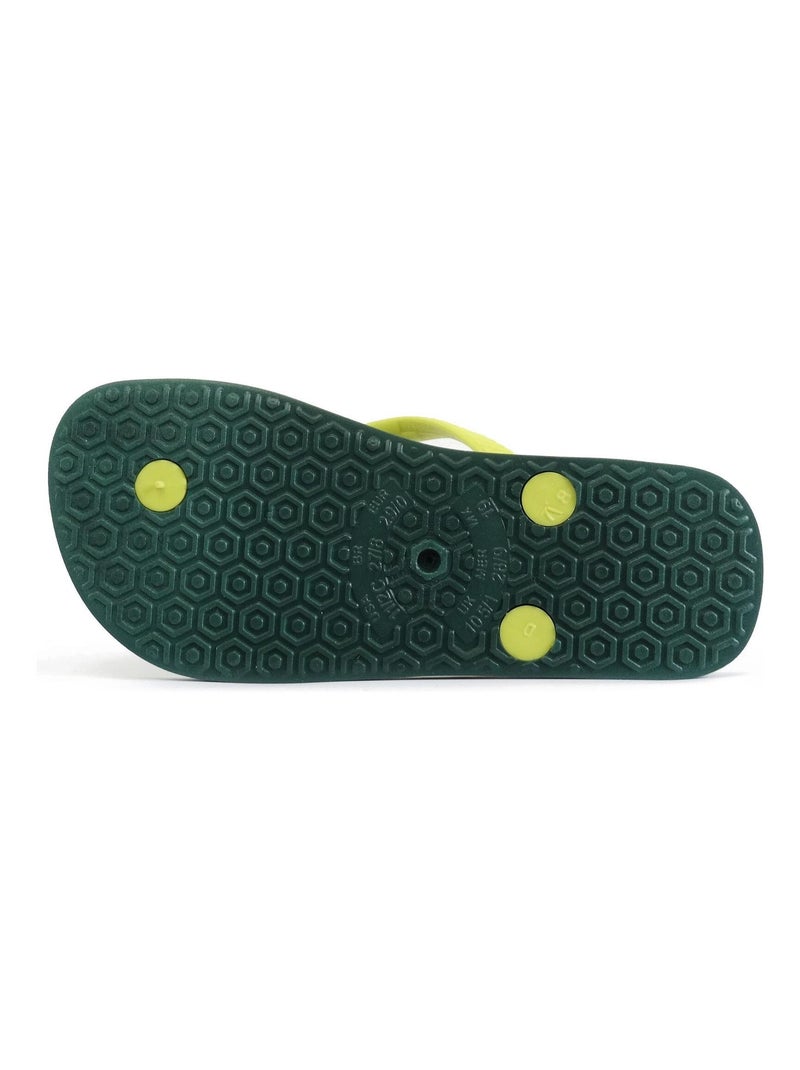 Tongs Brasileras pour enfants avec semelle en gomme Vert bouteille - Kiabi