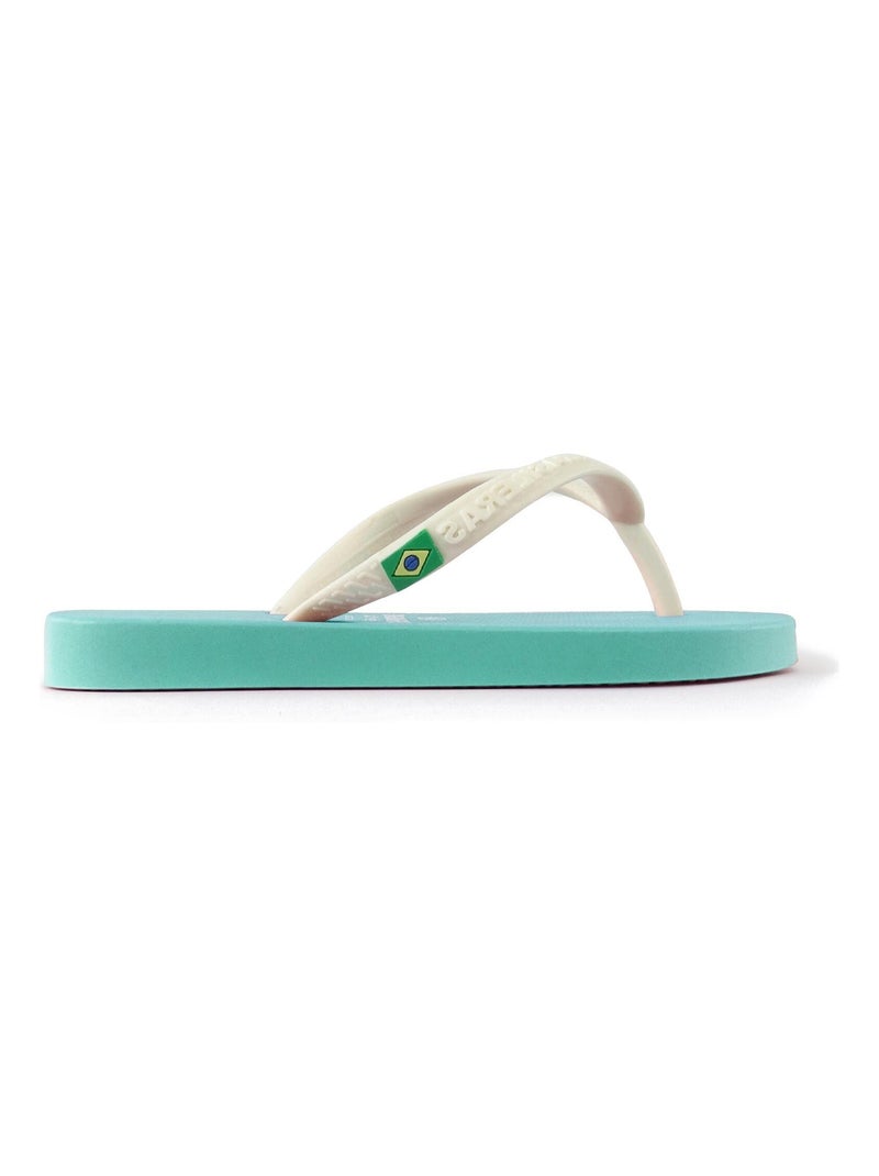 Tongs Brasileras pour enfants avec semelle en gomme Vert d'eau - Kiabi