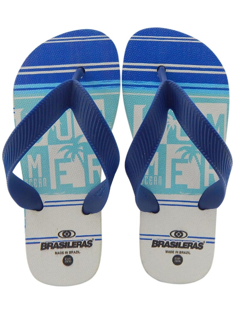 Tongs Brasileras pour enfants Brasileras semelle en gomme Bleu - Kiabi