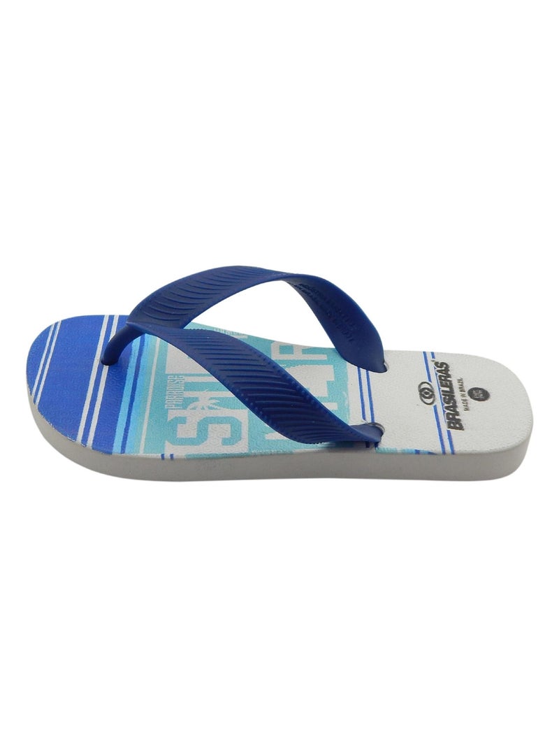 Tongs Brasileras pour enfants Brasileras semelle en gomme Bleu - Kiabi