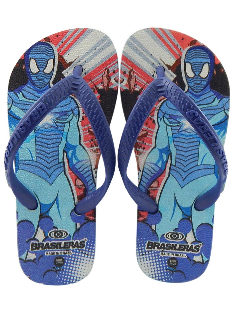Tongs Brasileras pour enfants Brasileras semelle en gomme Bleu - Kiabi