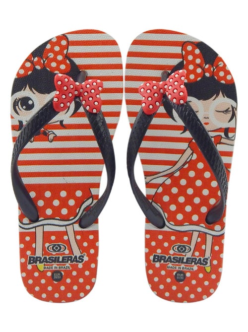 Tongs Brasileras pour enfants semelle en gomme du Brésil - Kiabi