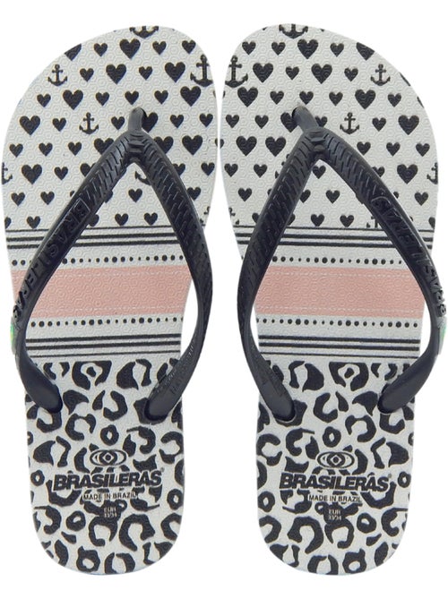 Tongs Brasileras pour enfants semelle en gomme - Kiabi