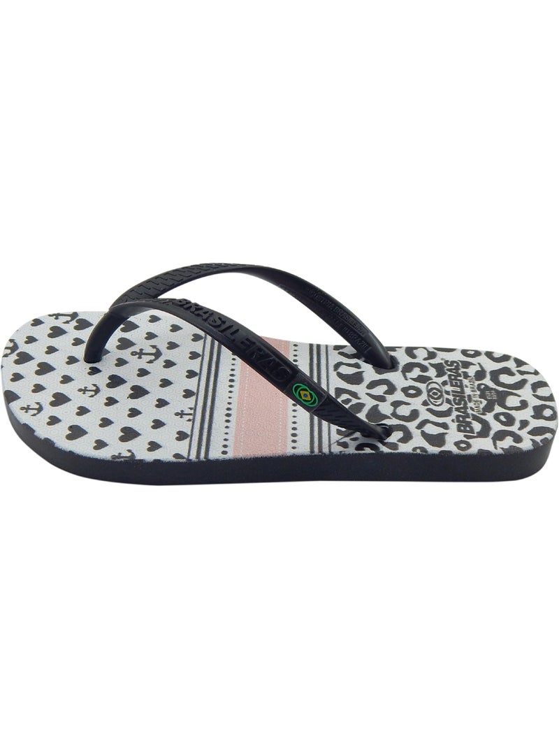 Tongs Brasileras pour enfants semelle en gomme Noir - Kiabi