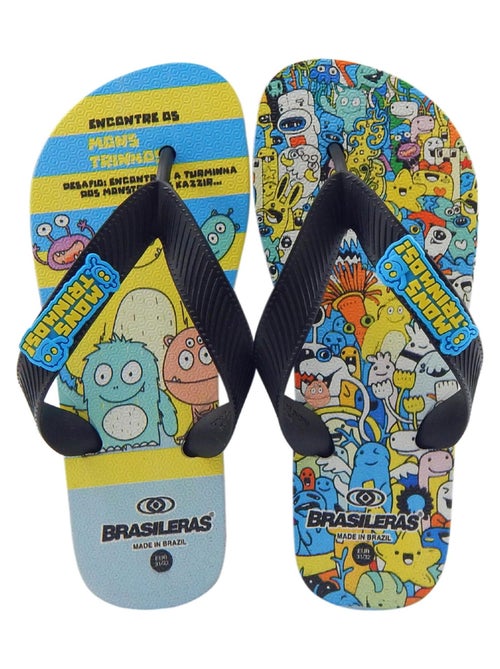 Tongs Brasileras pour enfants, semelle en gomme - Kiabi