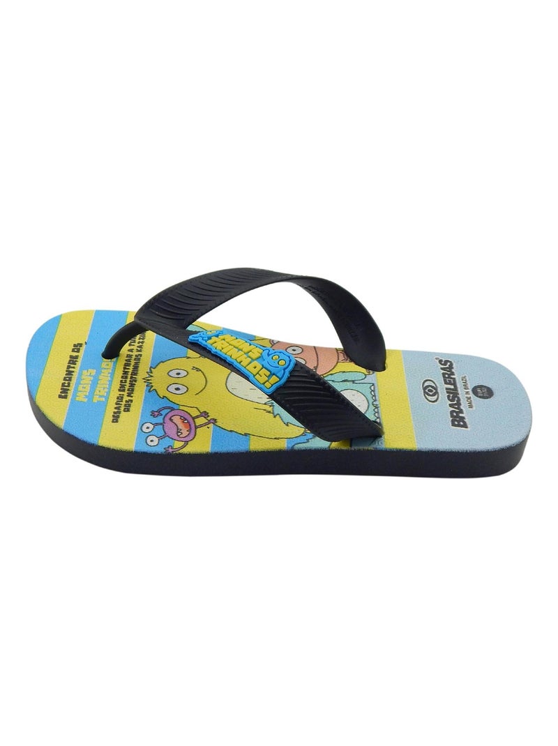 Tongs Brasileras pour enfants, semelle en gomme Noir - Kiabi