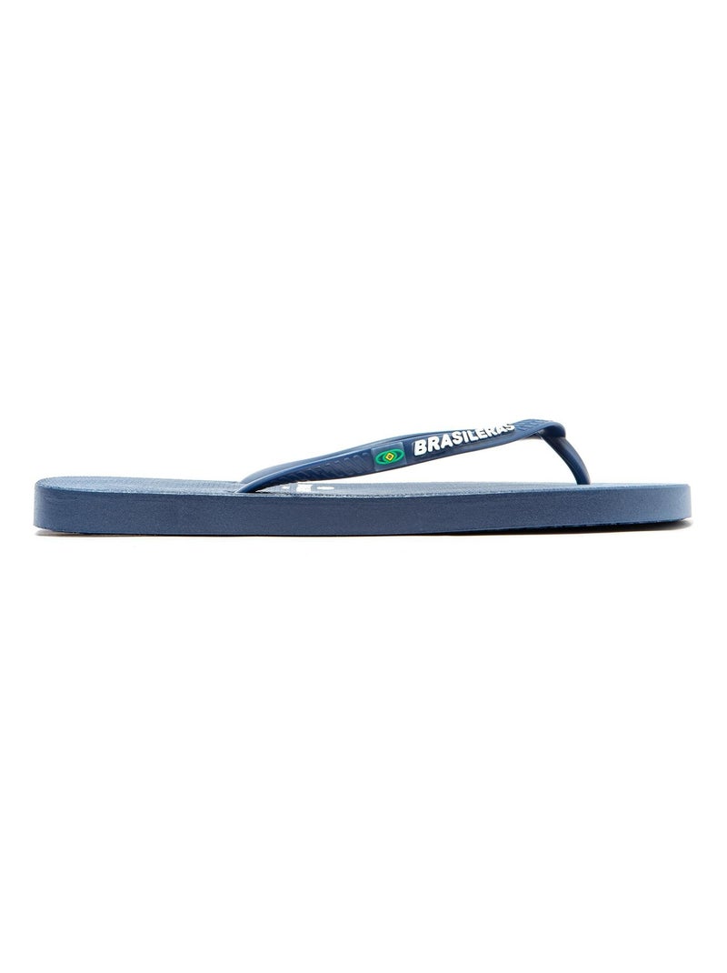 Tongs Brasileras pour femme avec semelle en gomme antidérapante Bleu foncé - Kiabi