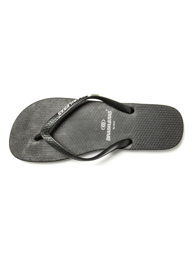 Tongs Brasileras pour femme avec semelle en gomme antidérapante Noir - Kiabi