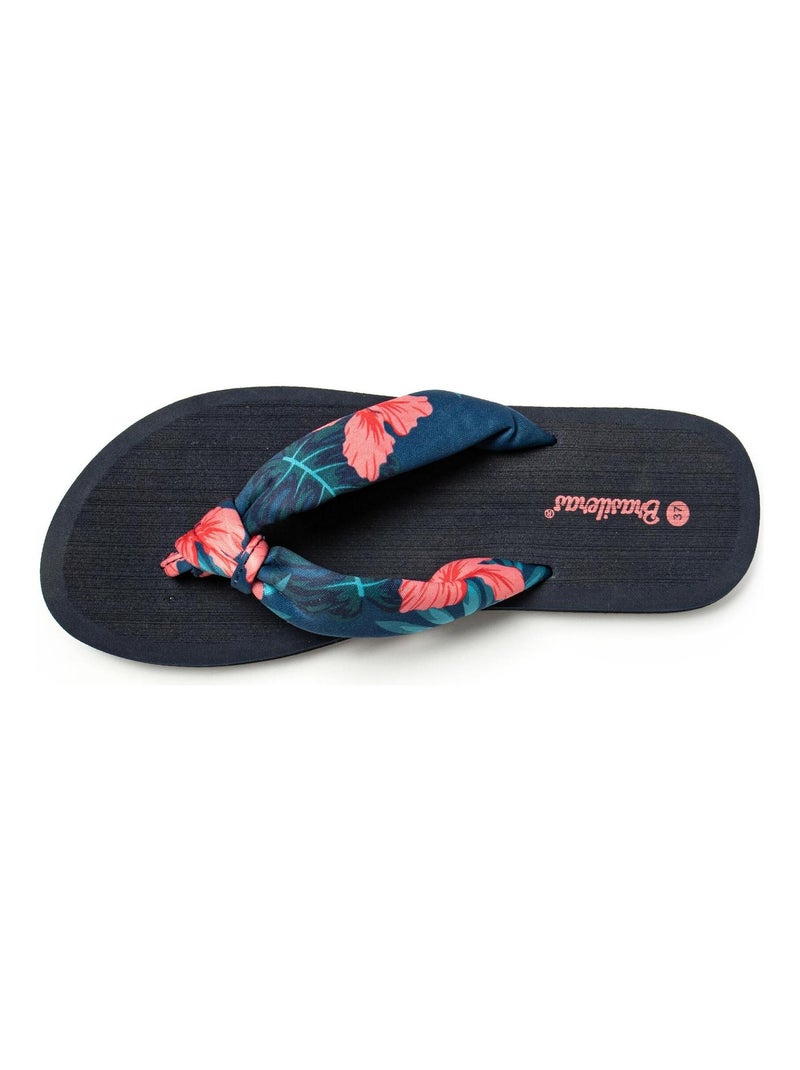 Tongs Brasileras pour femme avec semelle en gomme antidérapante Rose fushia - Kiabi