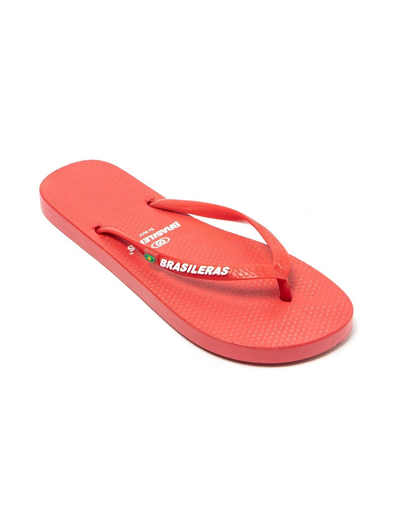 Tongs Brasileras pour femme avec semelle en gomme antidérapante Rouge - Kiabi