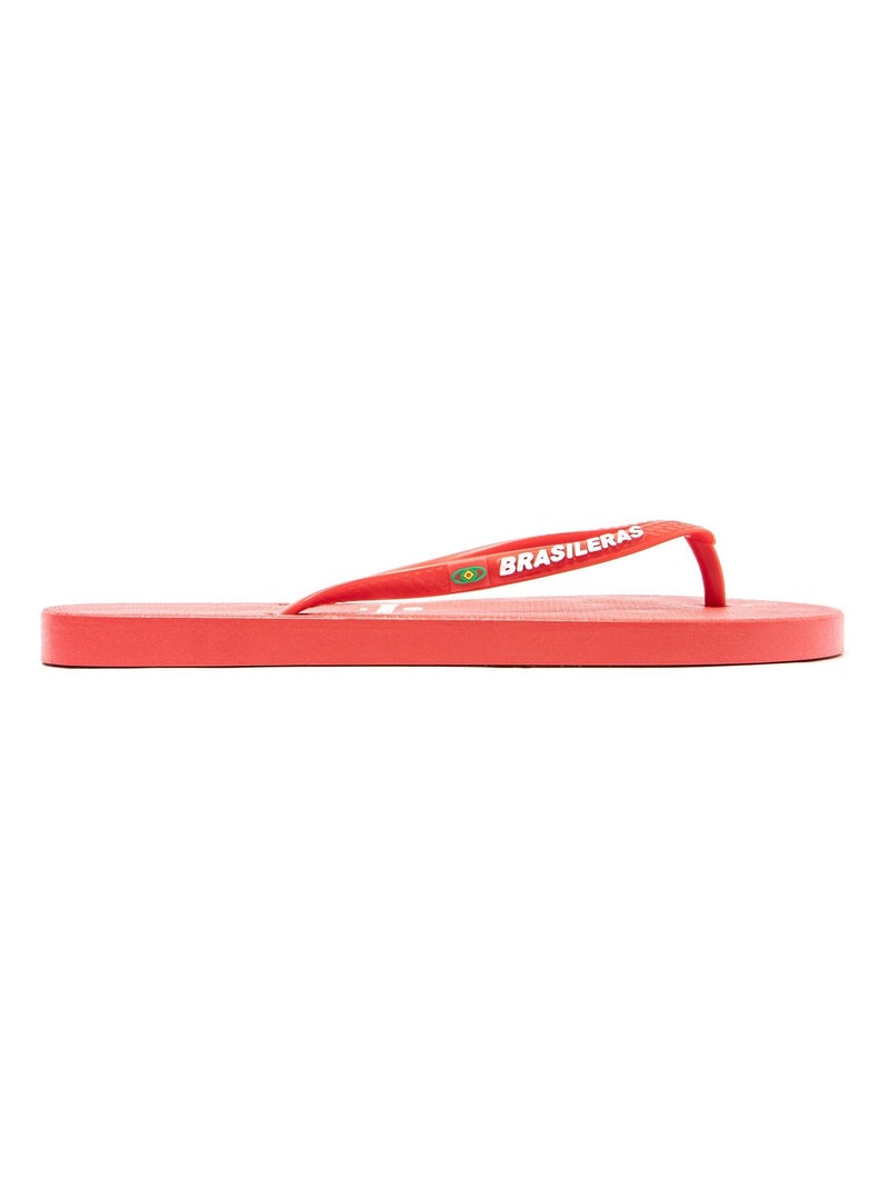Tongs Brasileras pour femme avec semelle en gomme antidérapante Rouge - Kiabi