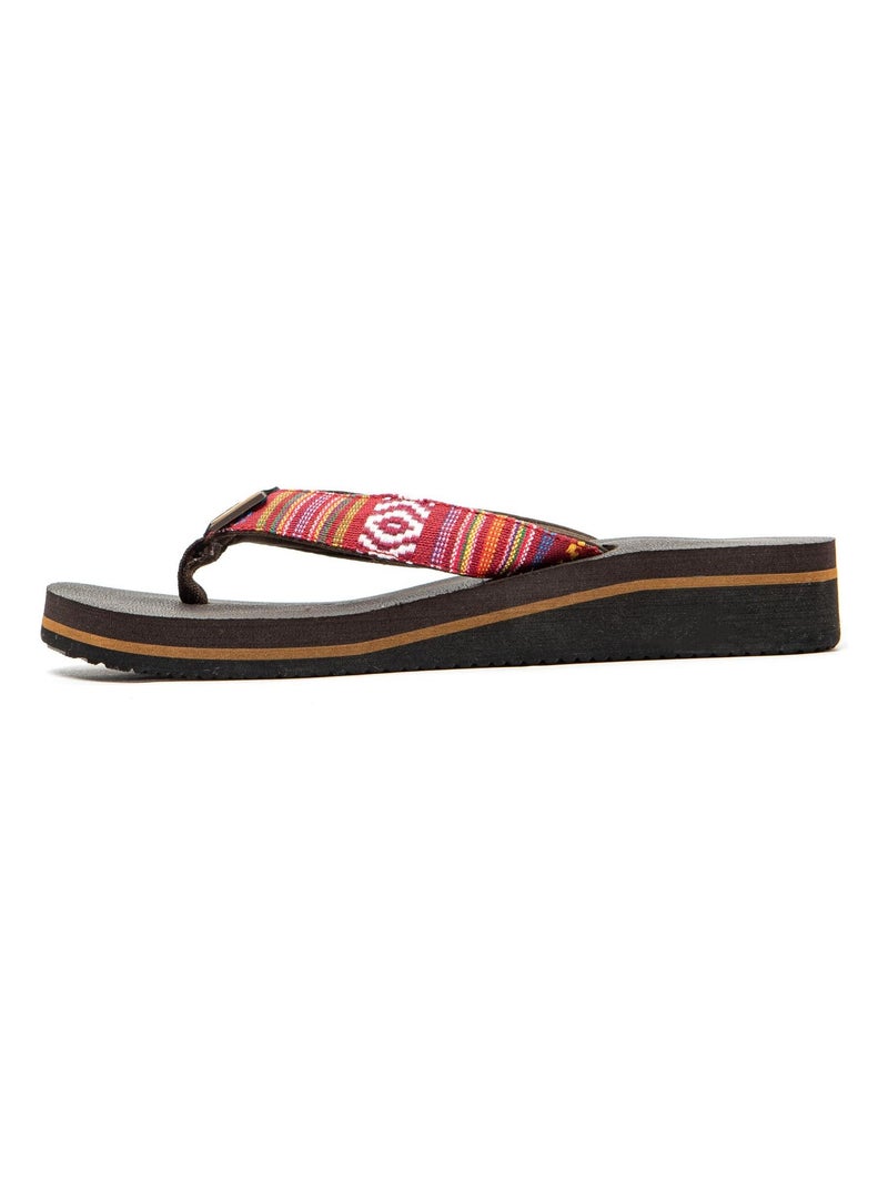 Tongs Brasileras pour femme avec semelle en gomme antidérapante Rouge - Kiabi