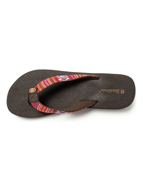 Tongs Brasileras pour femme avec semelle en gomme antidérapante - Kiabi