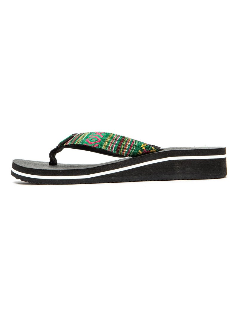 Tongs Brasileras pour femme avec semelle en gomme antidérapante Vert - Kiabi