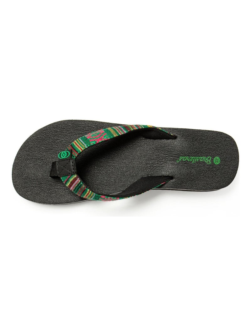 Tongs Brasileras pour femme avec semelle en gomme antidérapante Vert - Kiabi