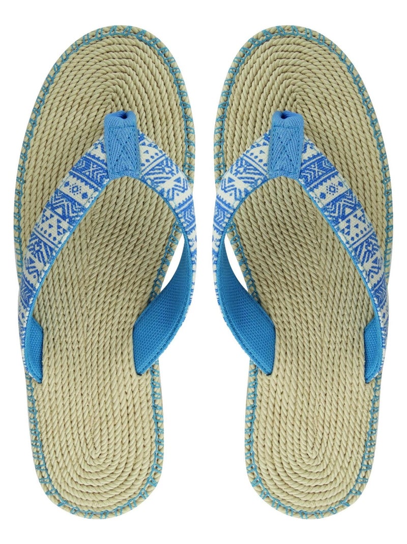 Tongs Brasileras pour femme avec semelle en gomme Bleu ciel - Kiabi