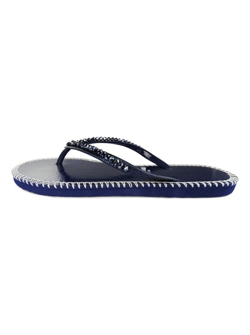 Tongs Brasileras pour femme avec semelle en gomme Bleu - Kiabi
