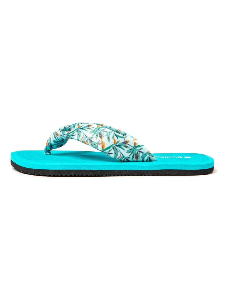 Tongs Brasileras pour femme avec semelle en gomme Bleu turquoise - Kiabi
