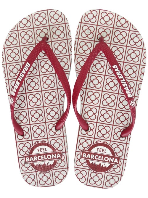 Tongs Brasileras pour femme avec semelle en gomme - Kiabi