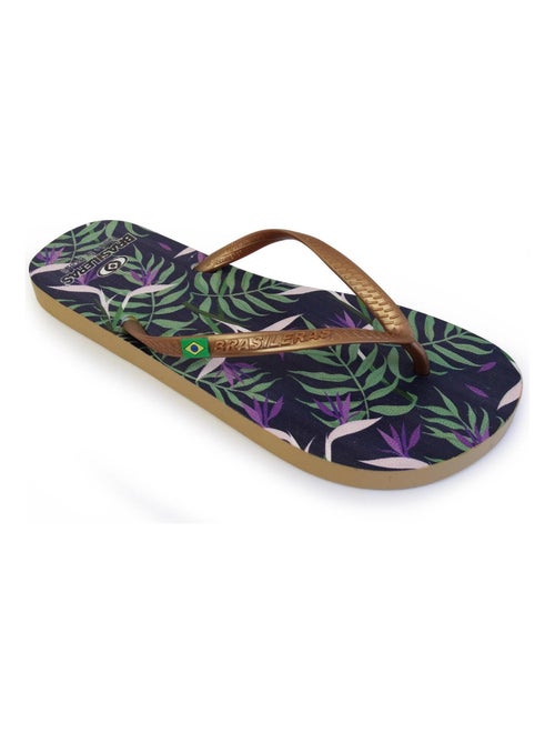 Tongs Brasileras pour femme avec semelle en gomme - Kiabi