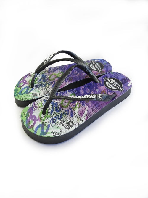 Tongs Brasileras pour femme avec semelle en gomme - Kiabi