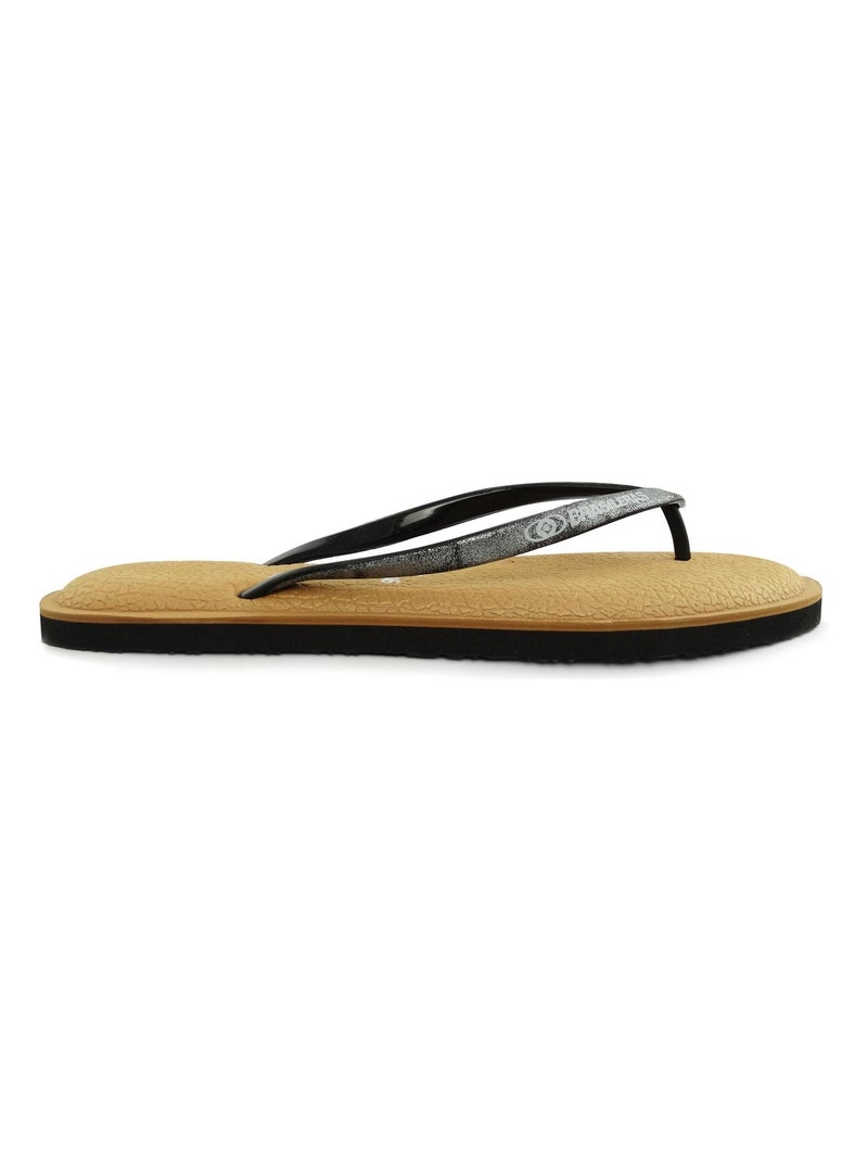 Tongs Brasileras pour femme avec semelle en gomme Marron foncé - Kiabi