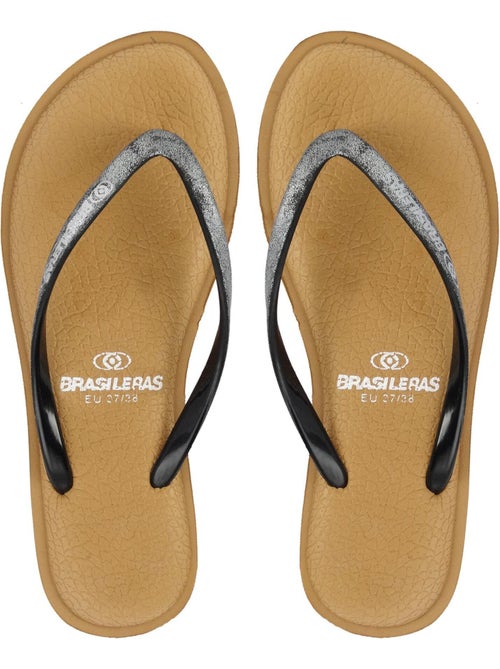 Tongs Brasileras pour femme avec semelle en gomme - Kiabi