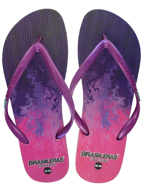 Tongs Brasileras pour femme avec semelle en gomme - Kiabi