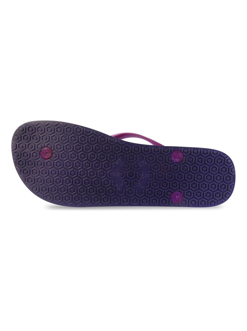 Tongs Brasileras pour femme avec semelle en gomme Mauve lilas - Kiabi