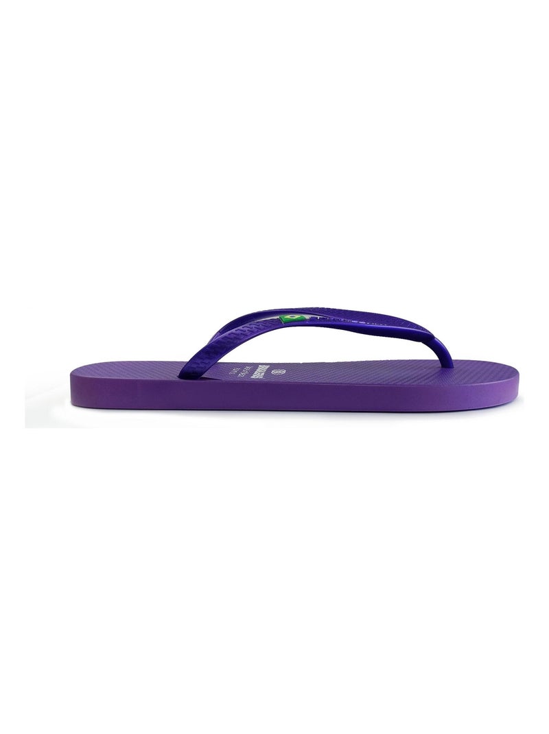 Tongs Brasileras pour femme avec semelle en gomme Mauve lilas - Kiabi