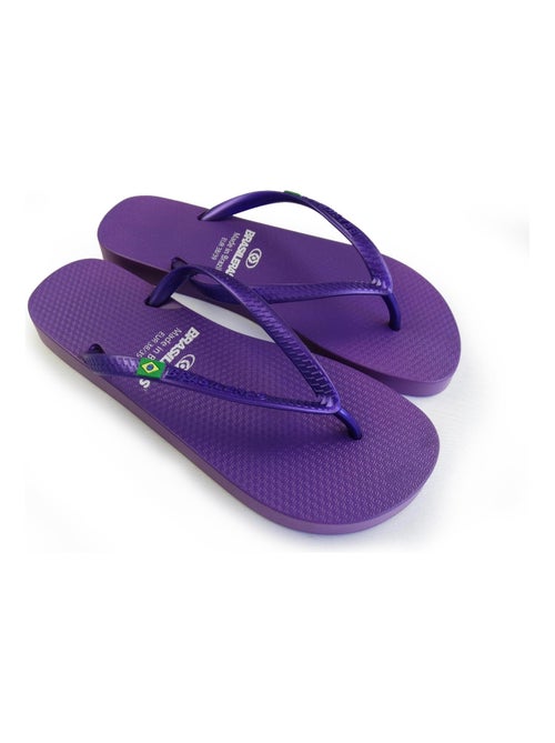 Tongs Brasileras pour femme avec semelle en gomme - Kiabi